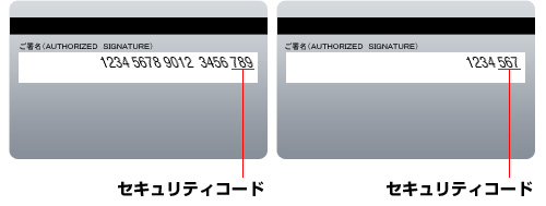 セキュリティコード